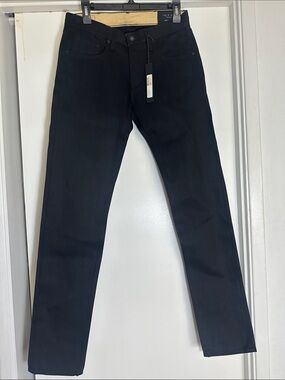 rag & bone Men's Slim Fit 2 Archive Jeans in Black selvage